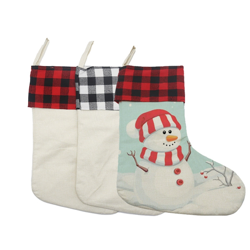 Personalized Plaid Stocking