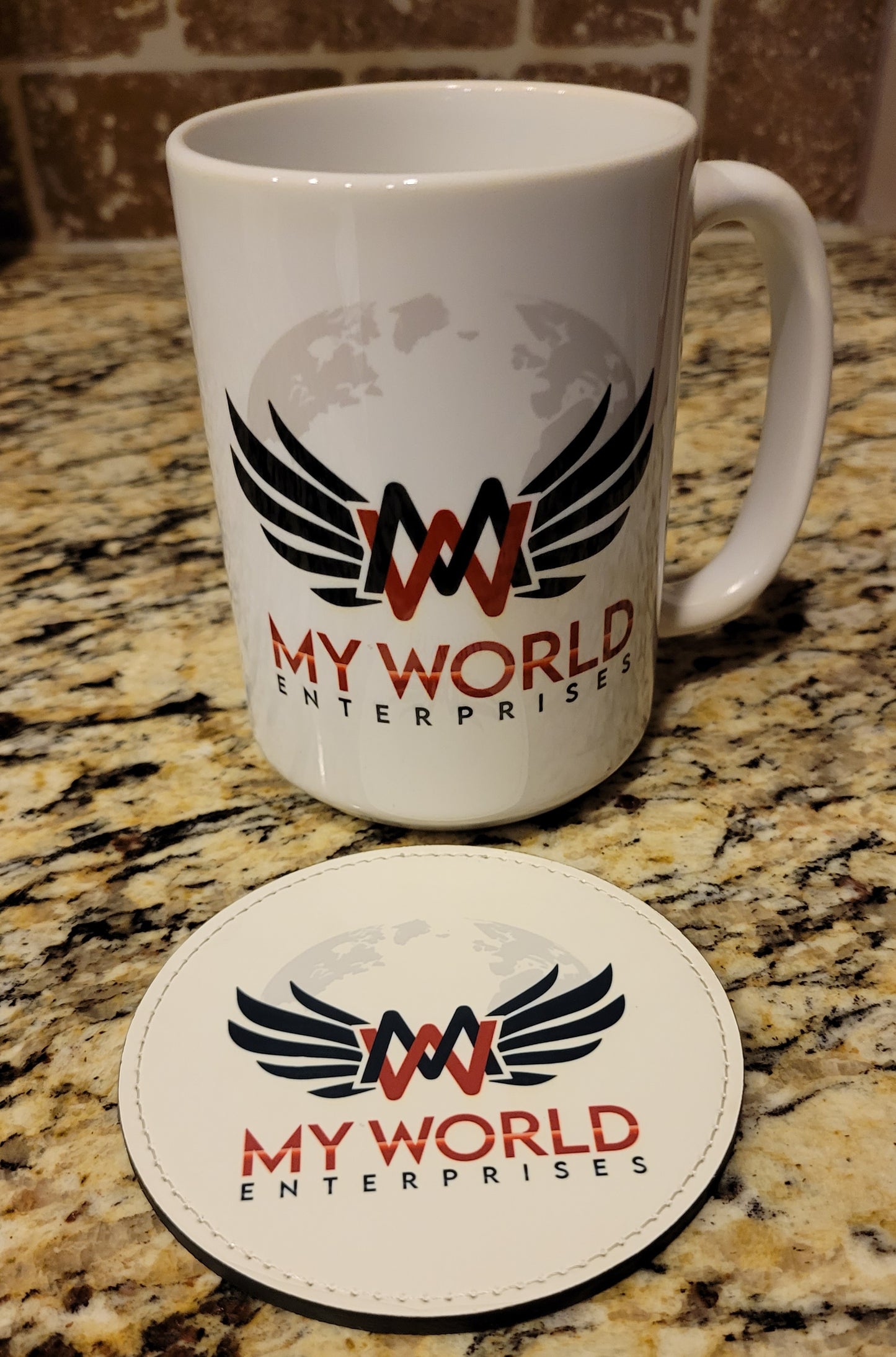 15 oz mug and coaster
