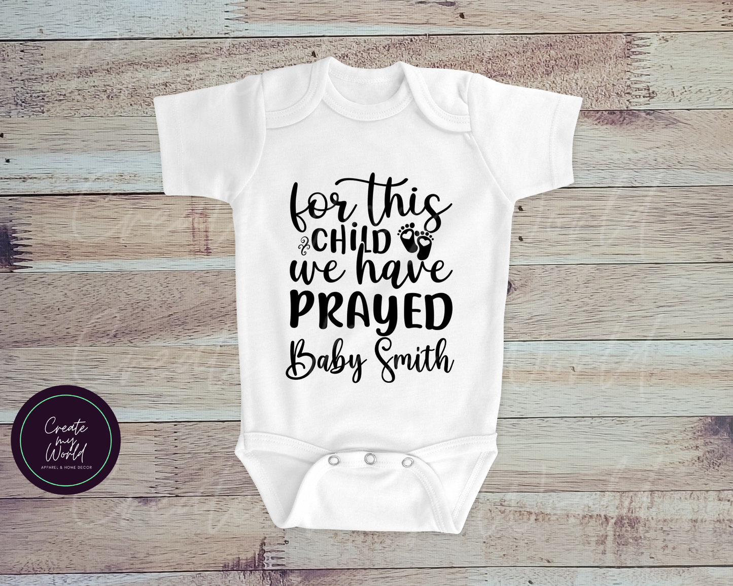 Personalized Baby Announcement Bodysuit
