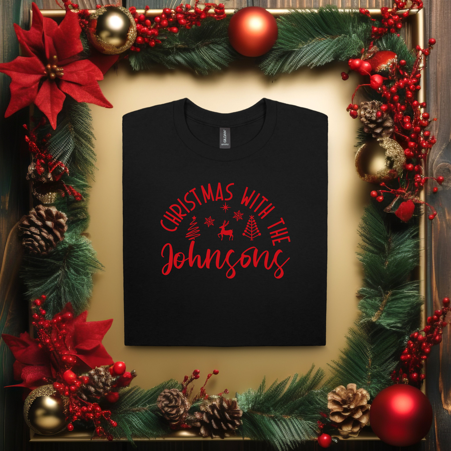 Personalized Christmas with the Family TShirt