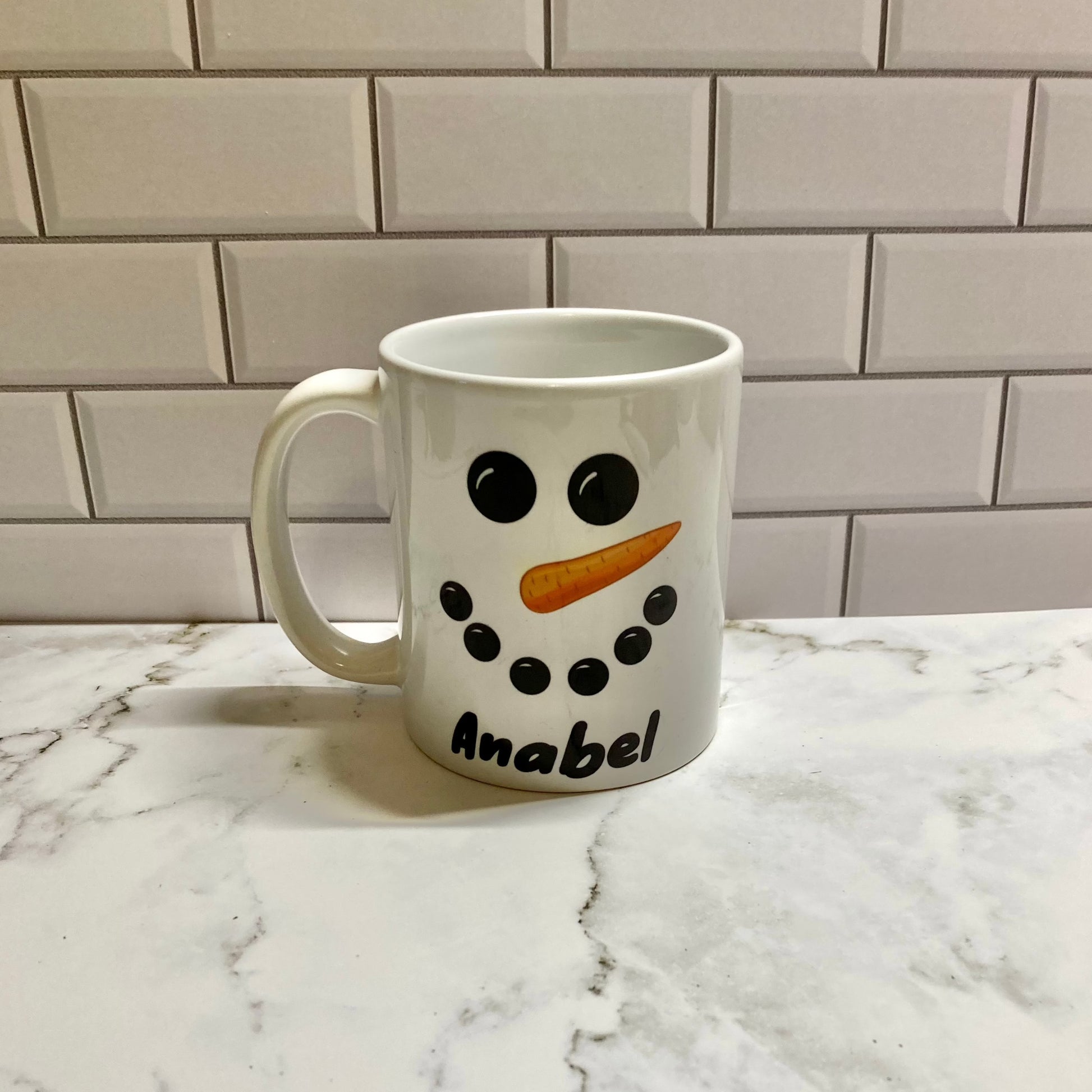 Snowman face Personalized Kids Unbreakable mug Christmas Mug for Kids –  Happy Organized Home