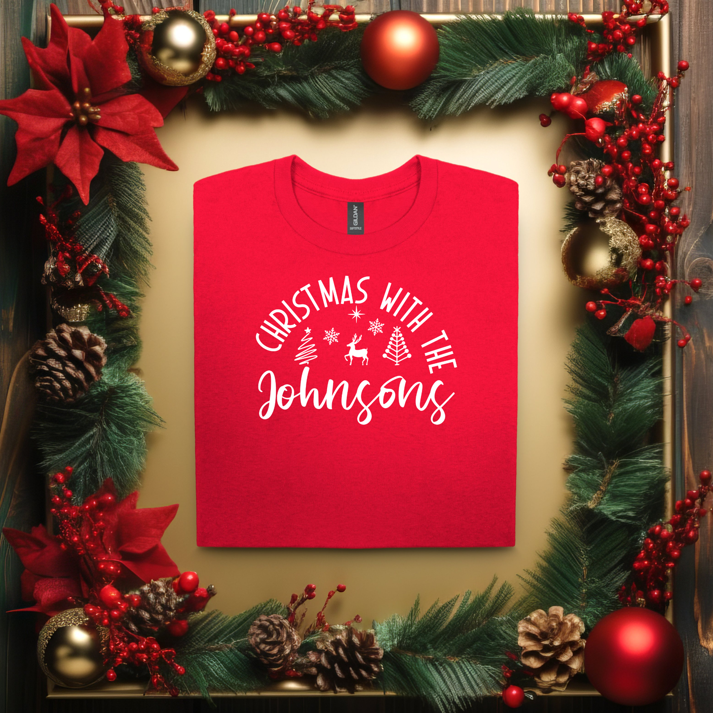 Personalized Christmas with the Family TShirt