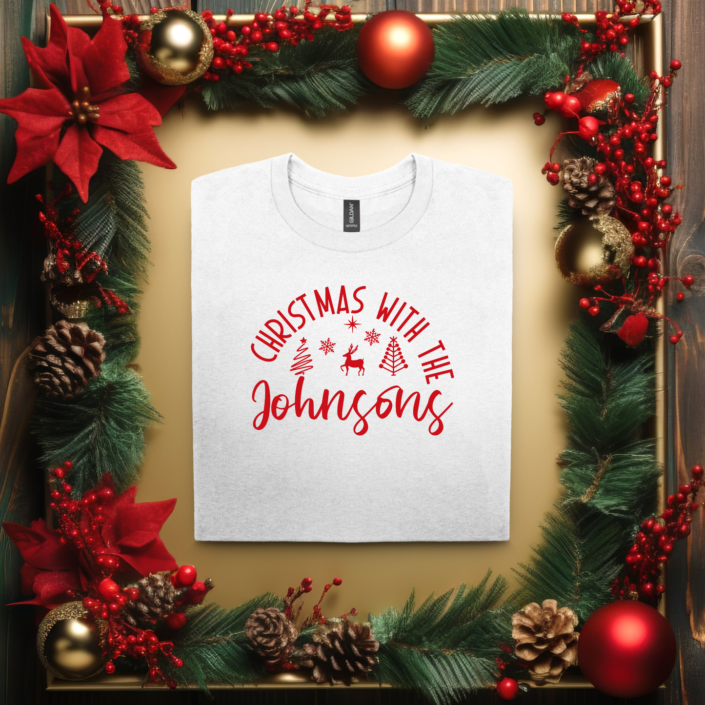 Personalized Christmas with the Family TShirt