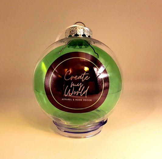 Custom Holiday Ornament-Transparent Globe