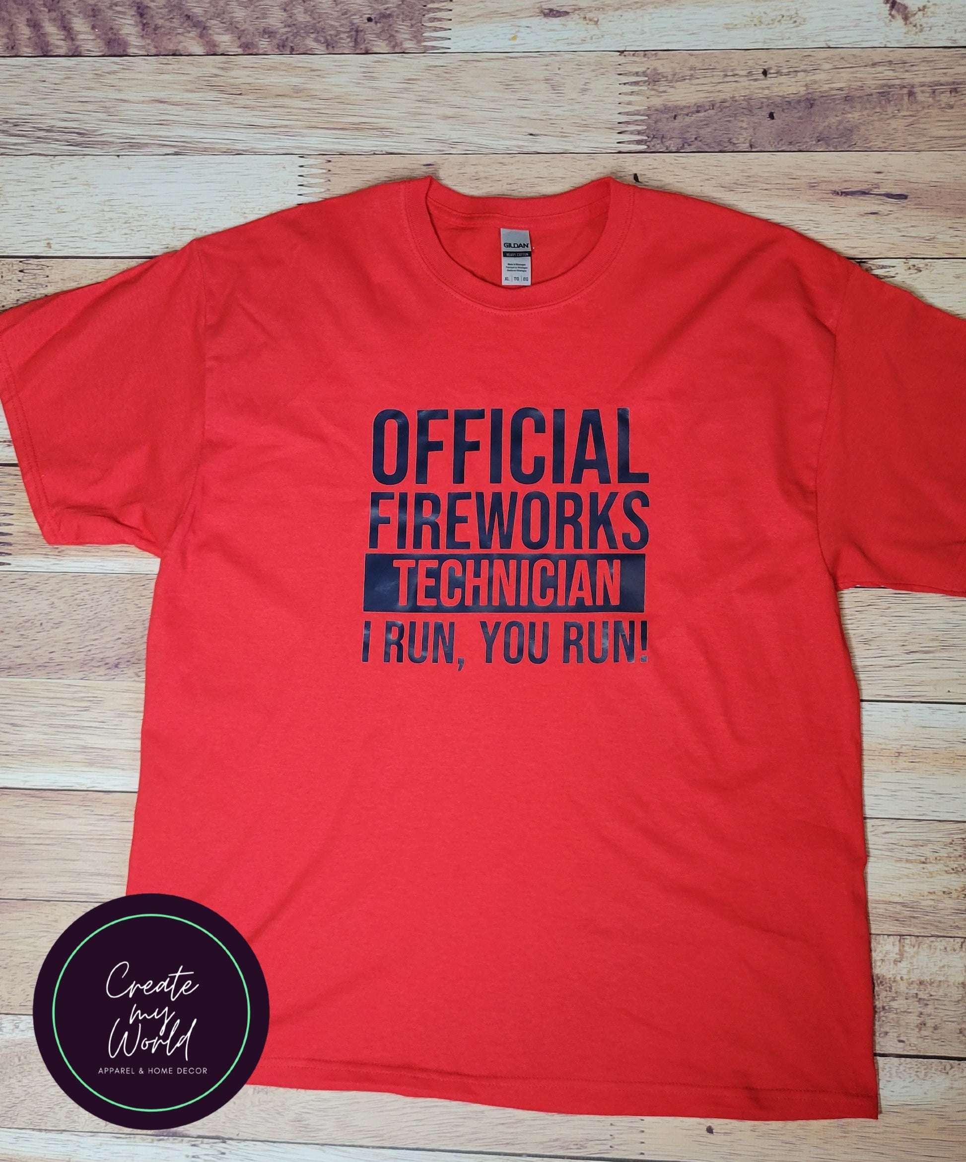 Official Fireworks Technician Red/Navy